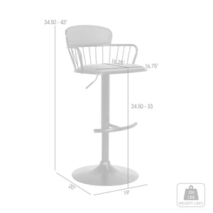 Nash Adjustable Swivel Counter Stool - QK1089607_ARMN_IS5_OL