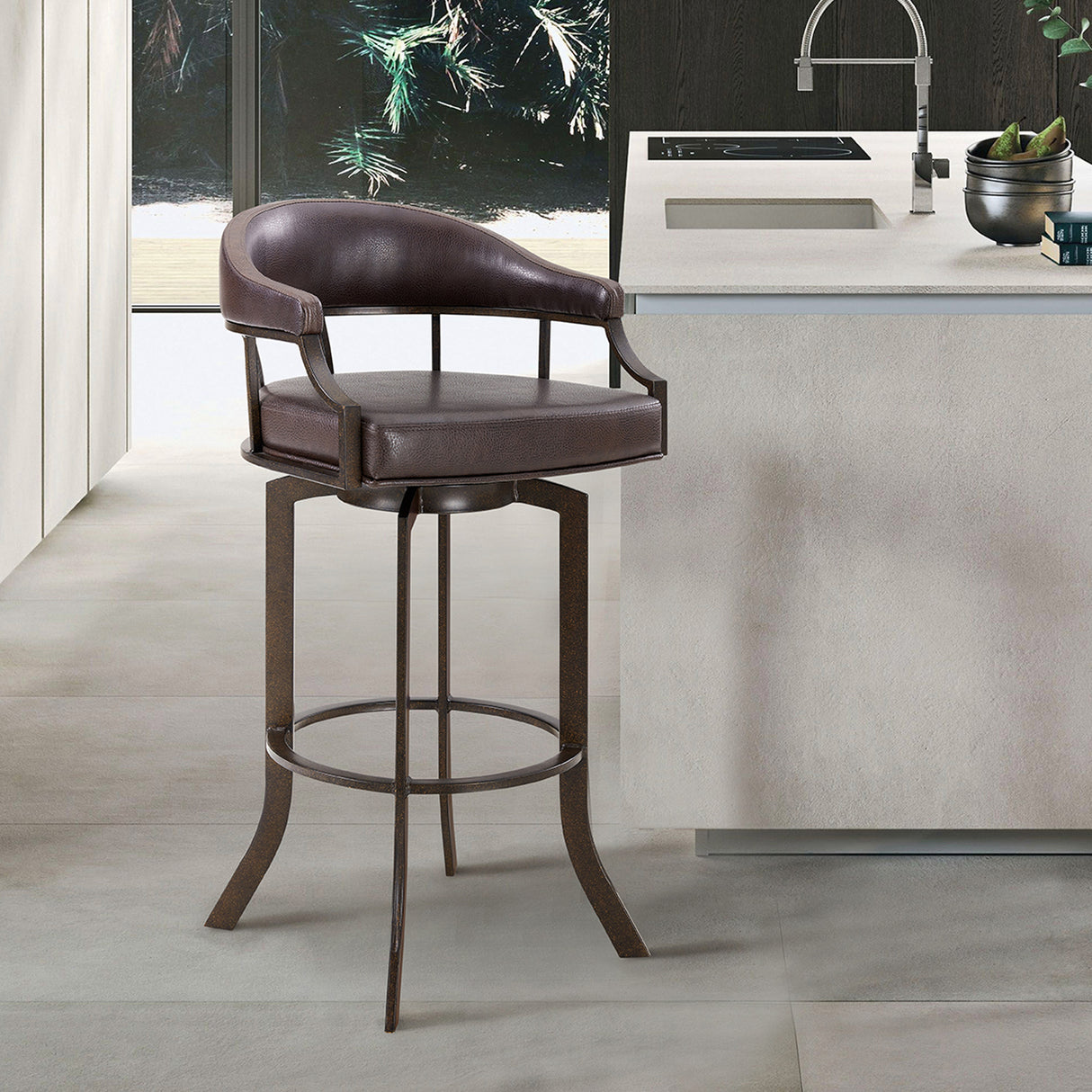 Edy Swivel Bar Stool - QK1089626_ARMN_LF1_RM