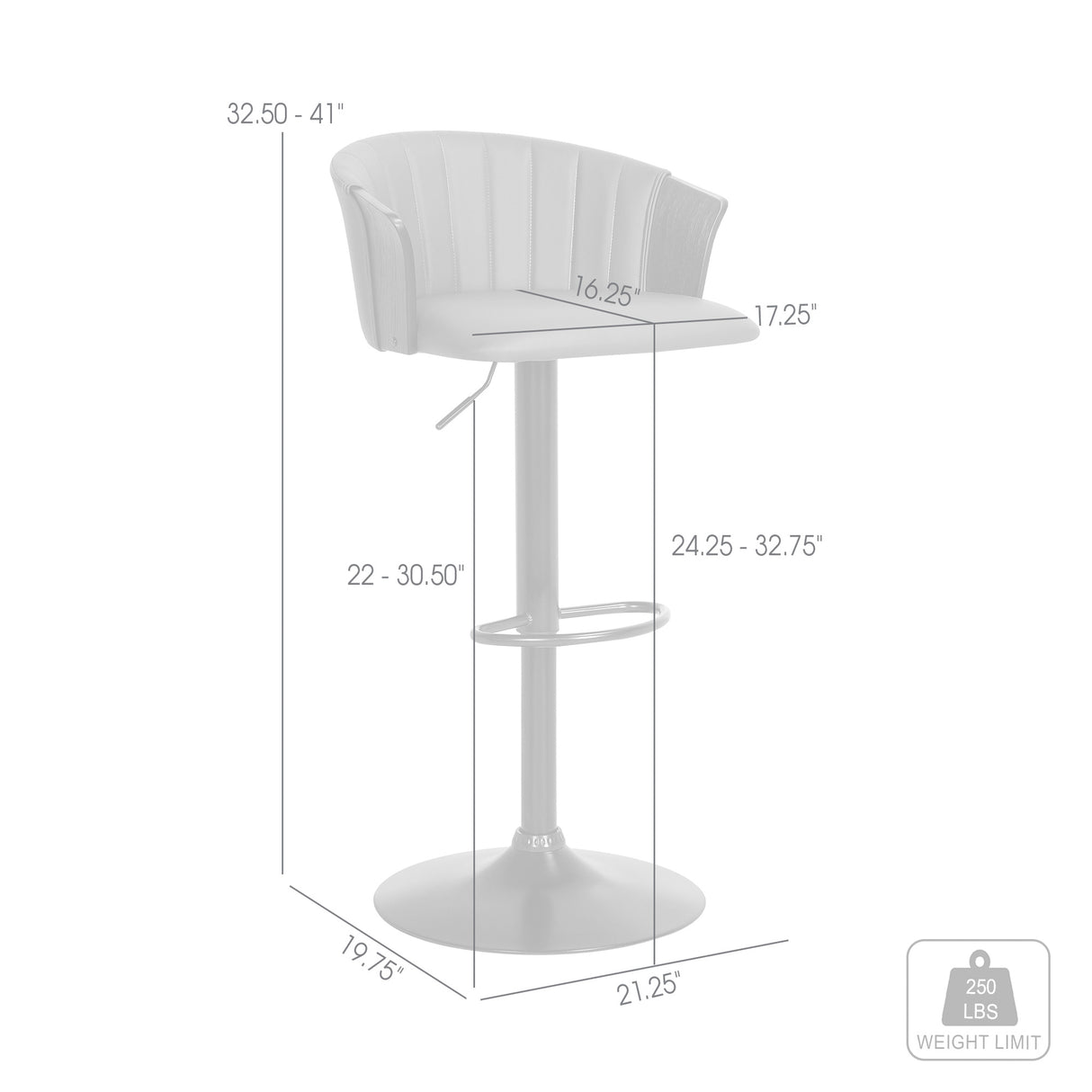 Lydia Adjustable Swivel Bar Stool - QK1089637_ARMN_IS5_OL