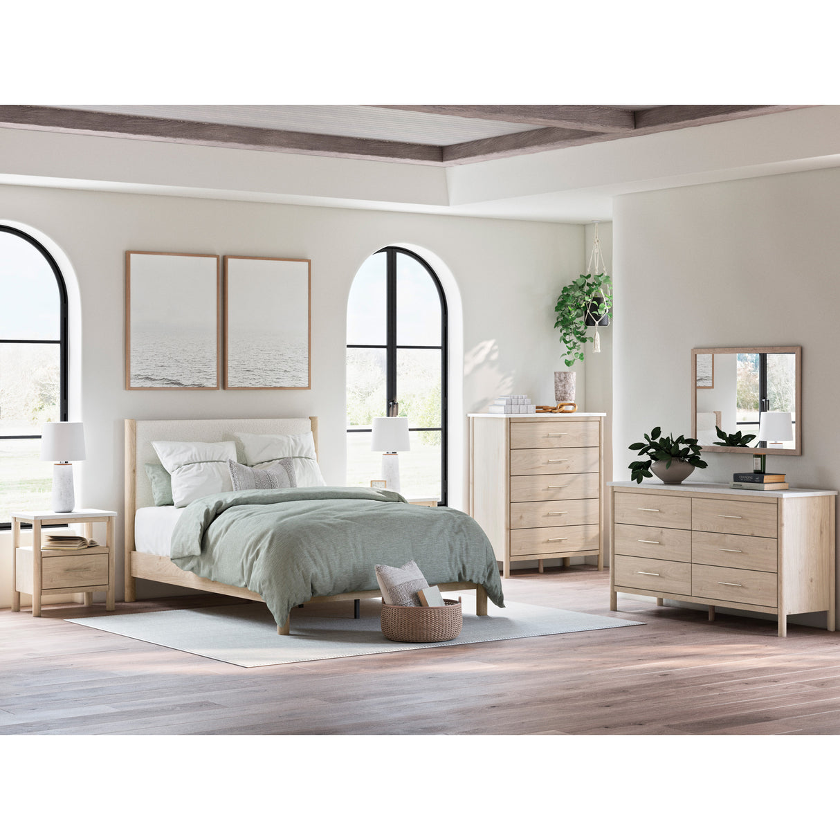 Cadmori Upholstered Bed - QK1089788_ASHL_LF1_RM