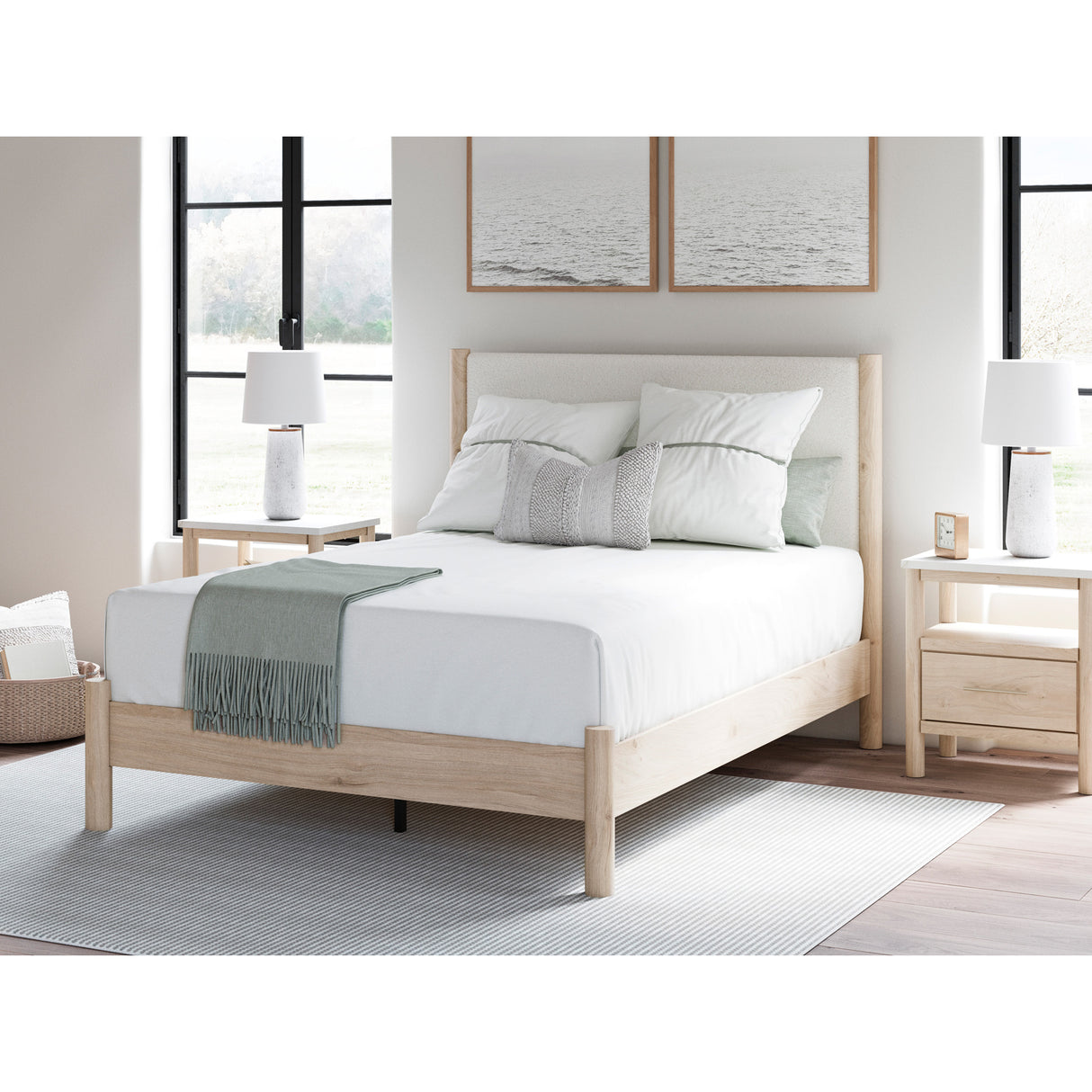 Cadmori Upholstered Bed - QK1089788_ASHL_LF2_RM