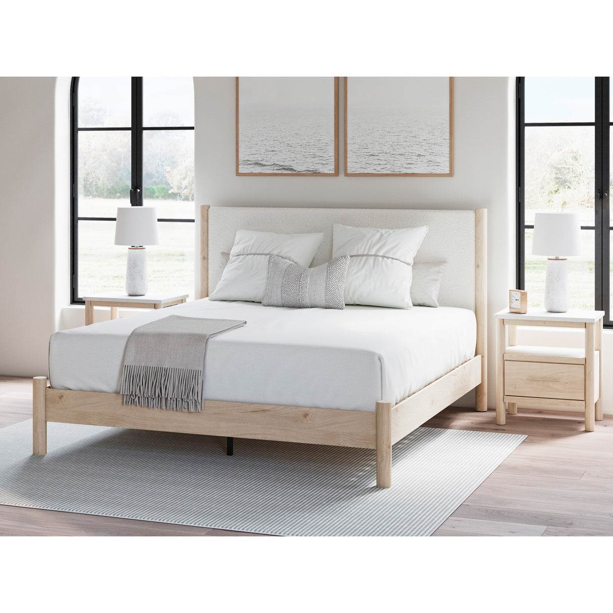 Cadmori Upholstered Bed - QK1089789_ASHL_LF1_RM