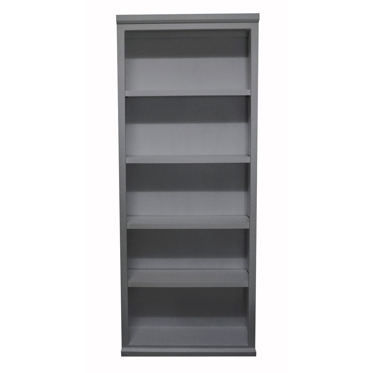 Grey Kyle 78 Inch Bookcase front view