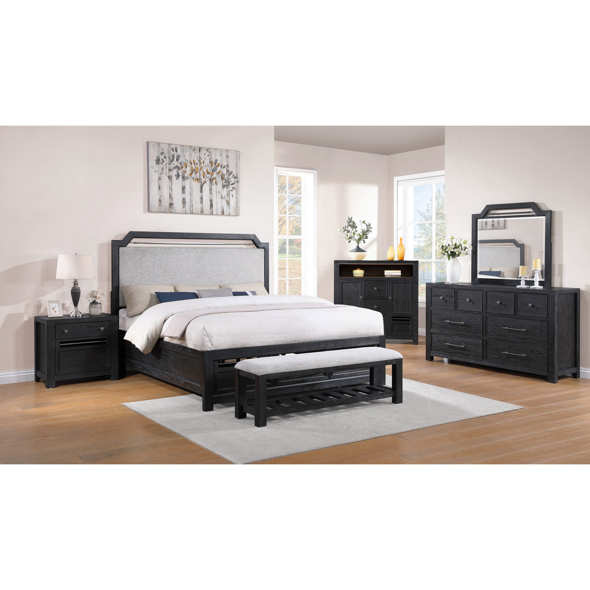 Midnight Valley 2 Drawer Nightstand - QK1090185_DAVF_LF1_RM