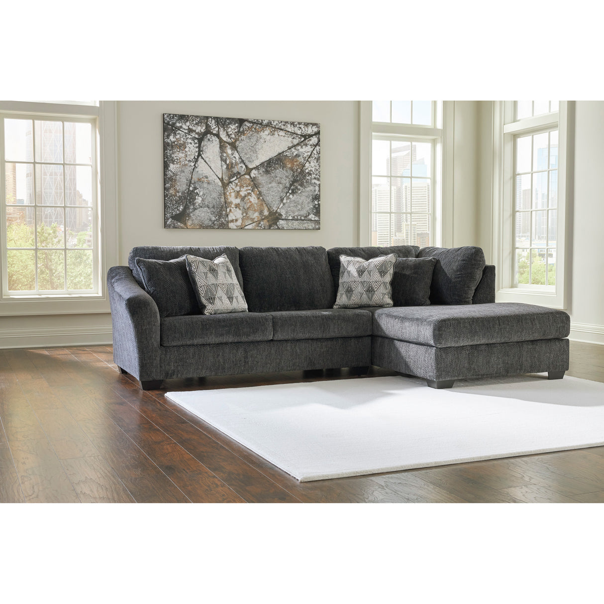 Biddeford 2 Piece Right Chaise Sectional - QK1090194_ASHL_LF1_RM