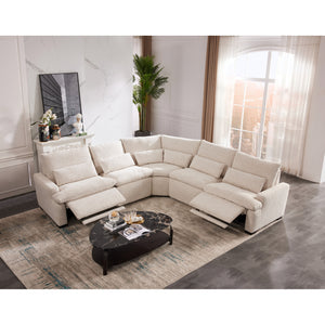 Fiona 5 Piece Power Reclining Sectional in living room