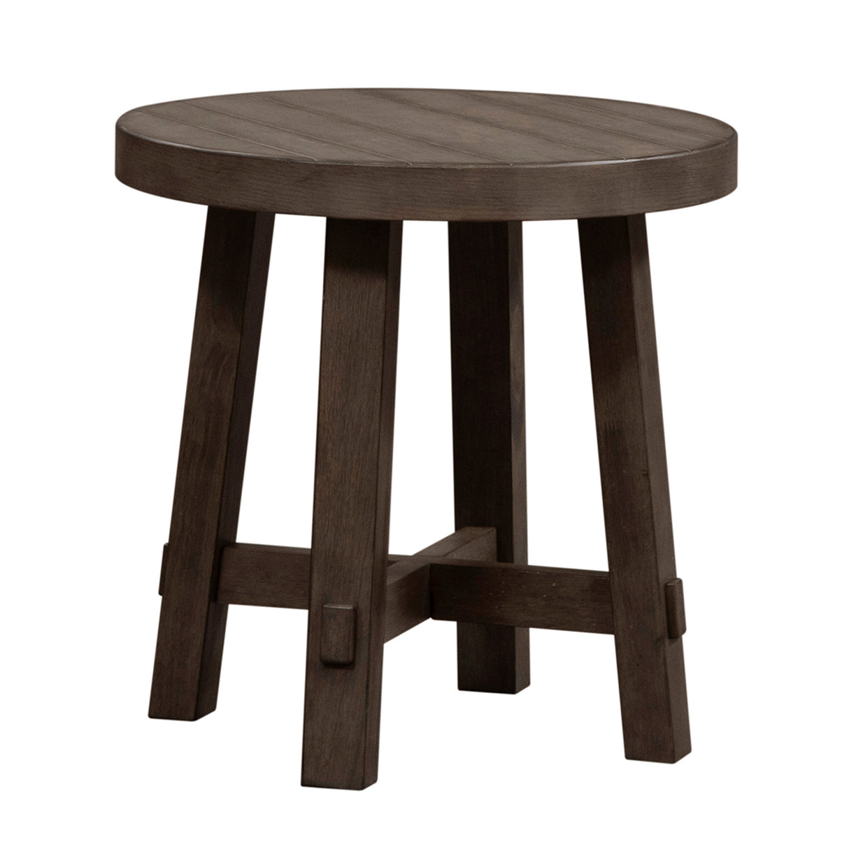 Modern Farmhouse Round End Table - QK1090584_LIBF_AFR_OL