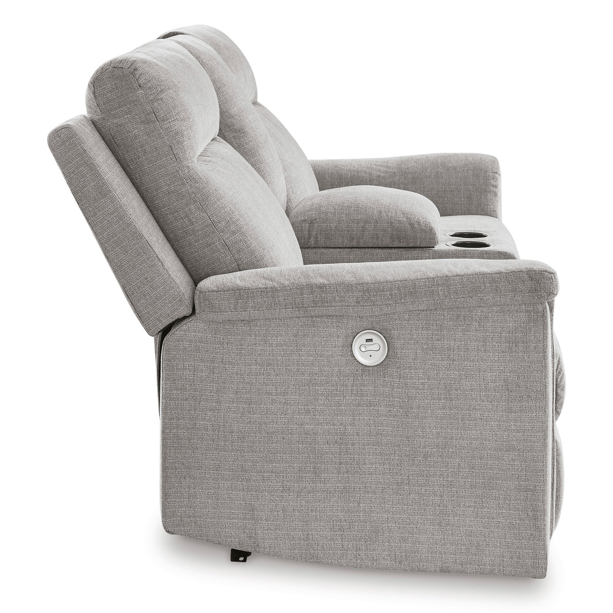 Barnsana Power Reclining Console Loveseat - QK1090819_ASHL_SID_OL