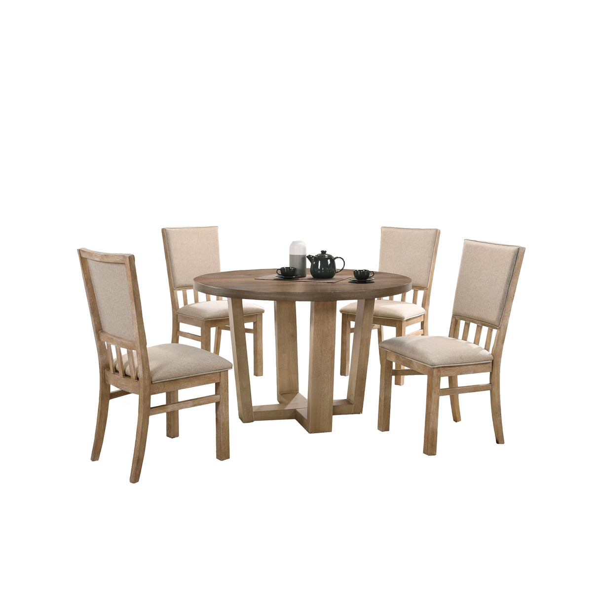 Brutus 5 Piece Round Dining Set - QK1090987_LIHO_PRI_OL