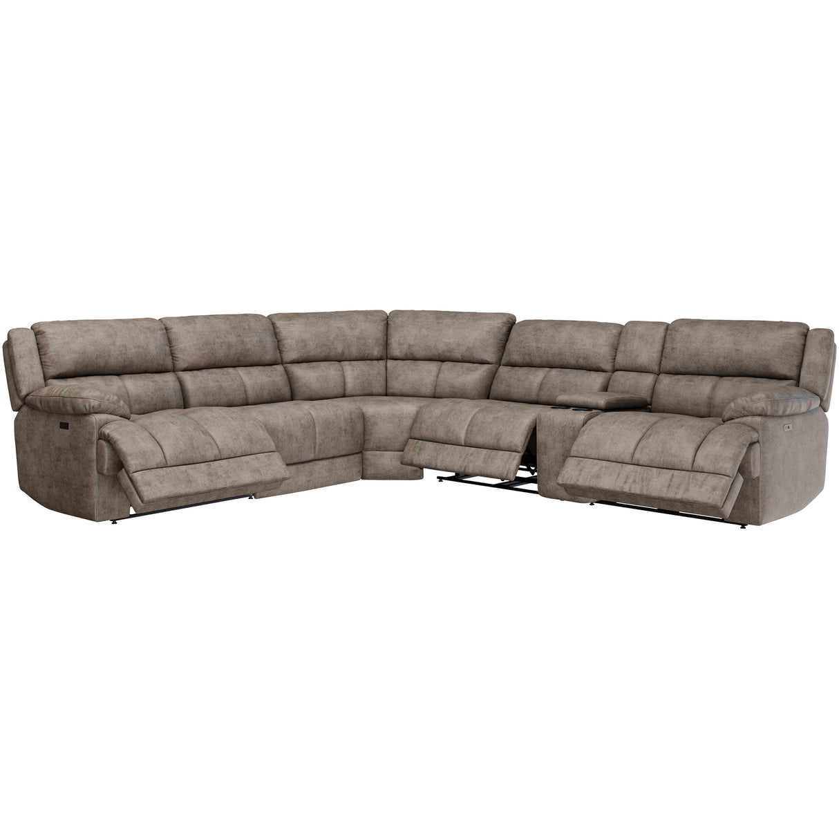 Wyatt 6 Piece Sectional with 2 Power Ends and 1 Power Armless - QK1092209_MAWA_OPN_OL