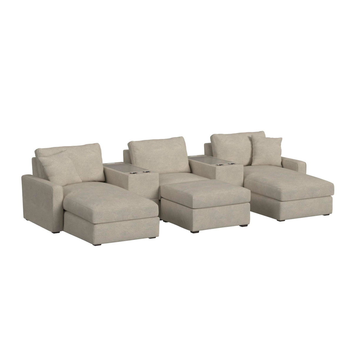 Simply Elements The Movie Lover 6 Piece Sectional - QK1092361_STLI_AFR_OL