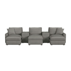 Simply Elements The Movie Lover 6 Piece Sectional - QK1092393_STLI_PRI_OL