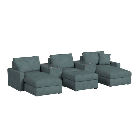 Simply Elements The Movie Lover 6 Piece Sectional - QK1092409_STLI_AFR_OL