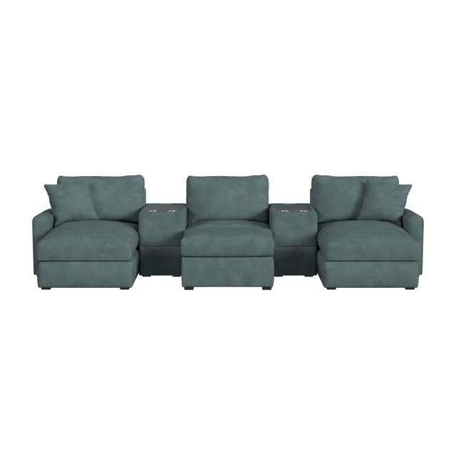 Simply Elements The Movie Lover 6 Piece Sectional - QK1092409_STLI_PRI_OL