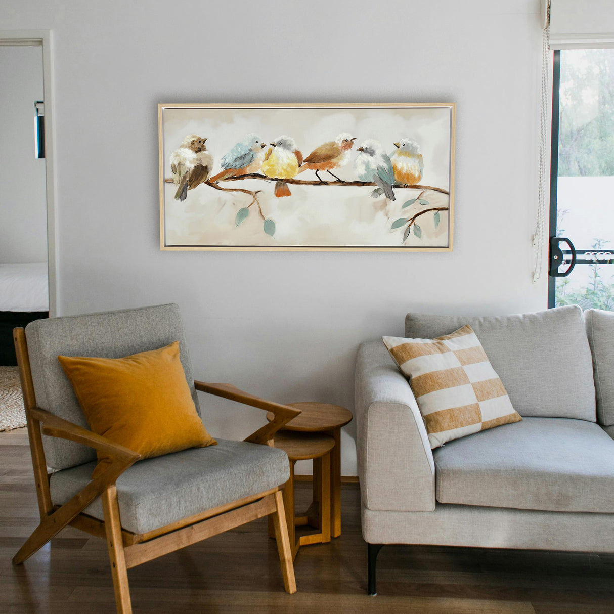 Chirping Birds Wall Art in home