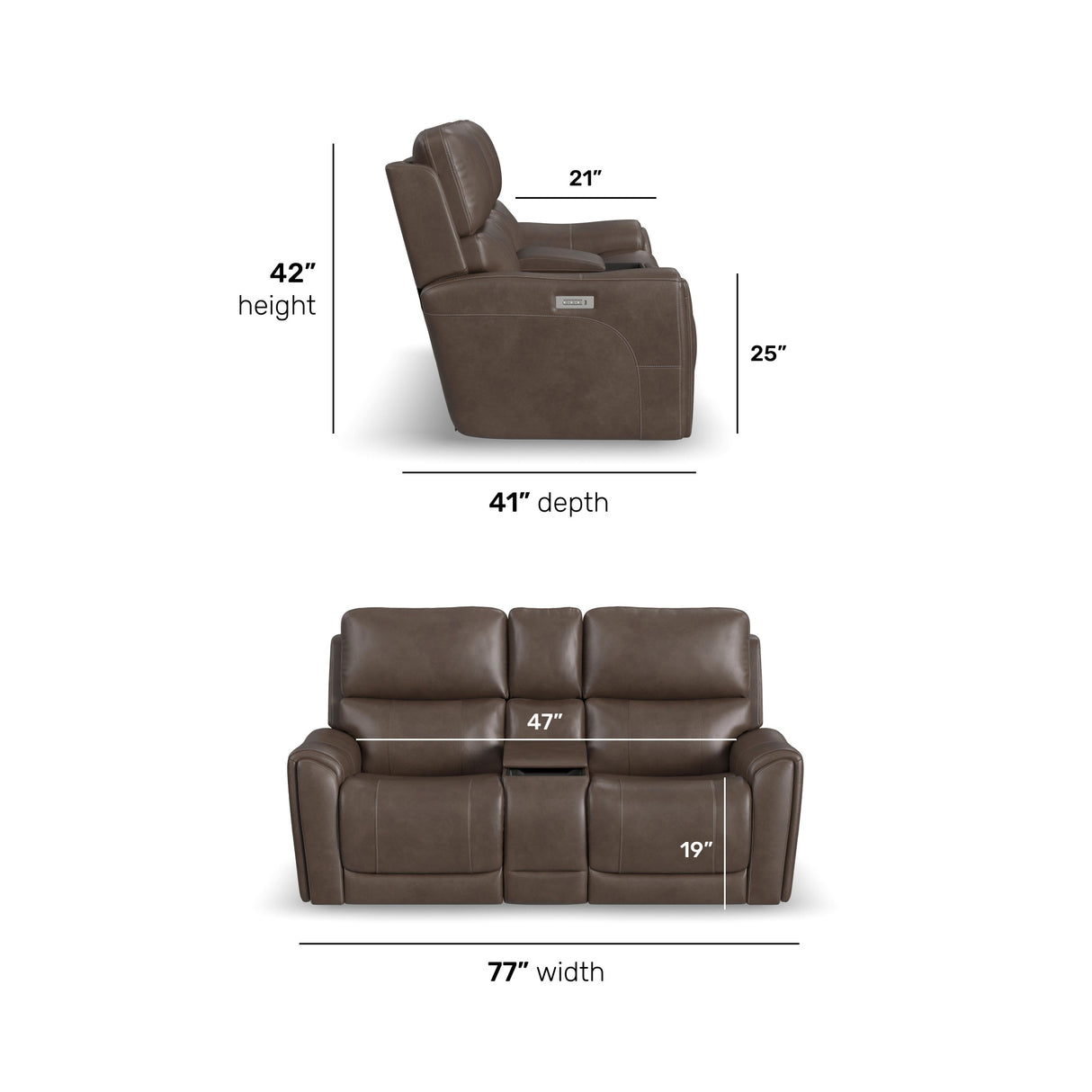 Dylan Power Reclining Console Loveseat - QK1093264_FLXS_DIM_OL