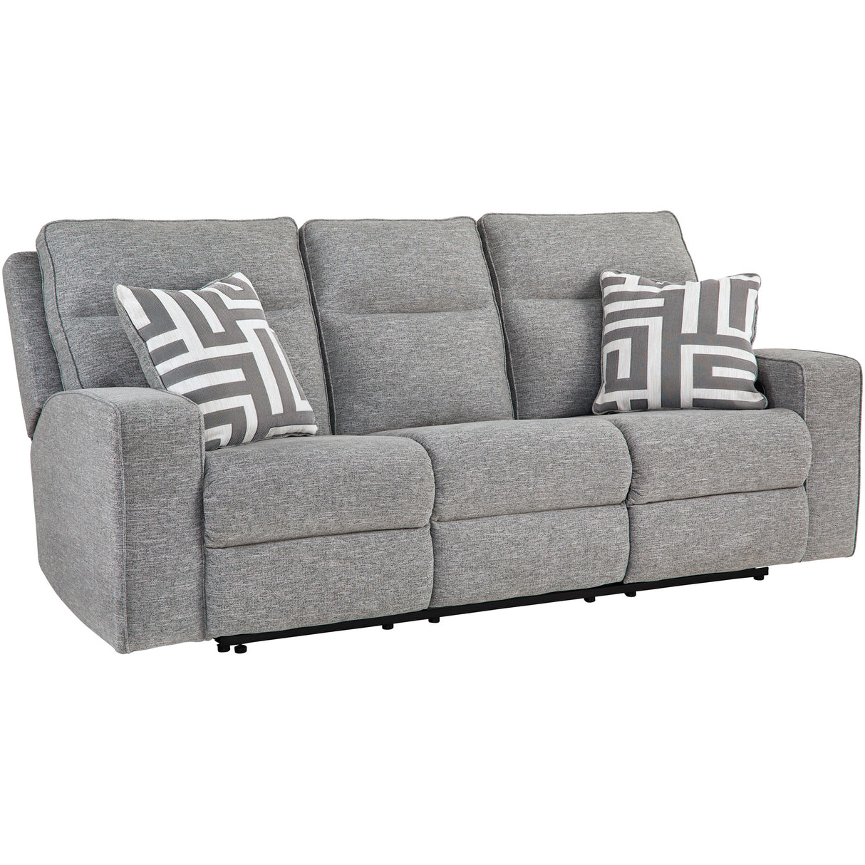 Biscoe Dual Power Reclining Sofa iso view