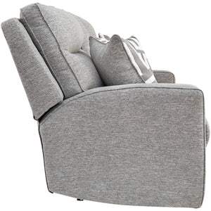 Biscoe Dual Power Reclining Console Loveseat side view