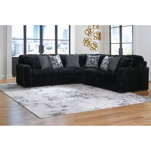 Midnight Madness 3 Piece Sectional in living room