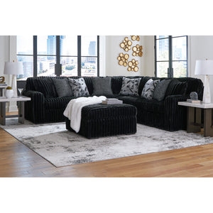 Midnight Madness Ottoman with L-shaped sectional