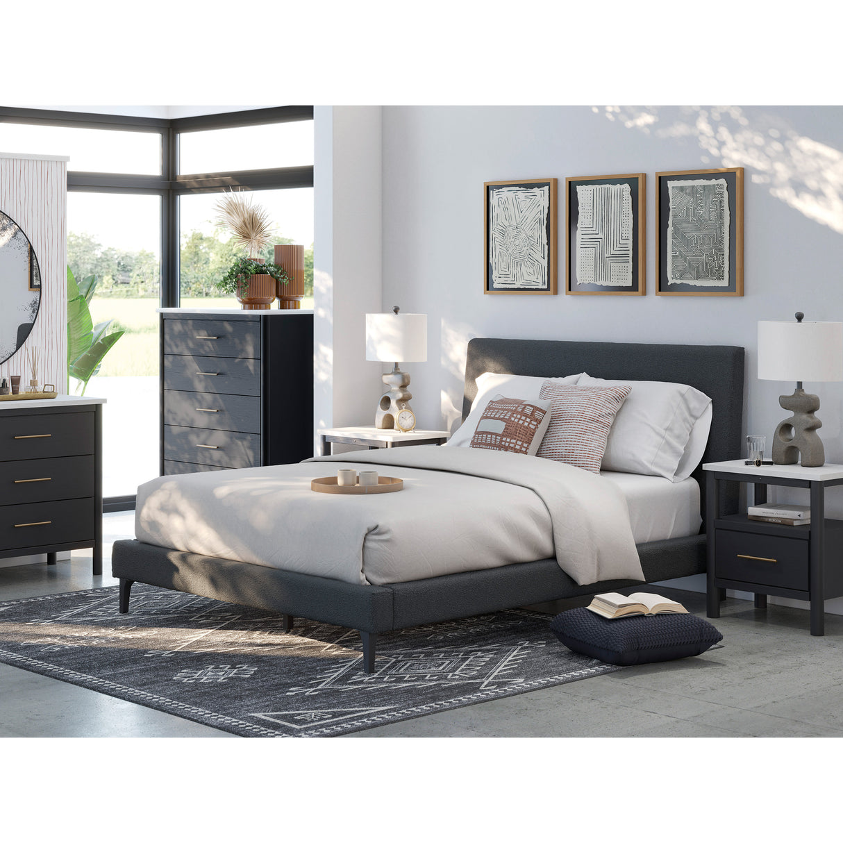 Cadmori Upholstered Bed - QK1097012_ASHL_LF1_RM