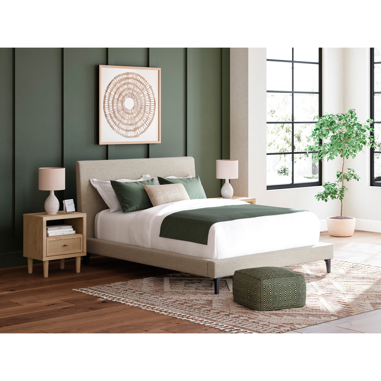 Cadmori Upholstered Bed - QK1097015_ASHL_LF1_RM