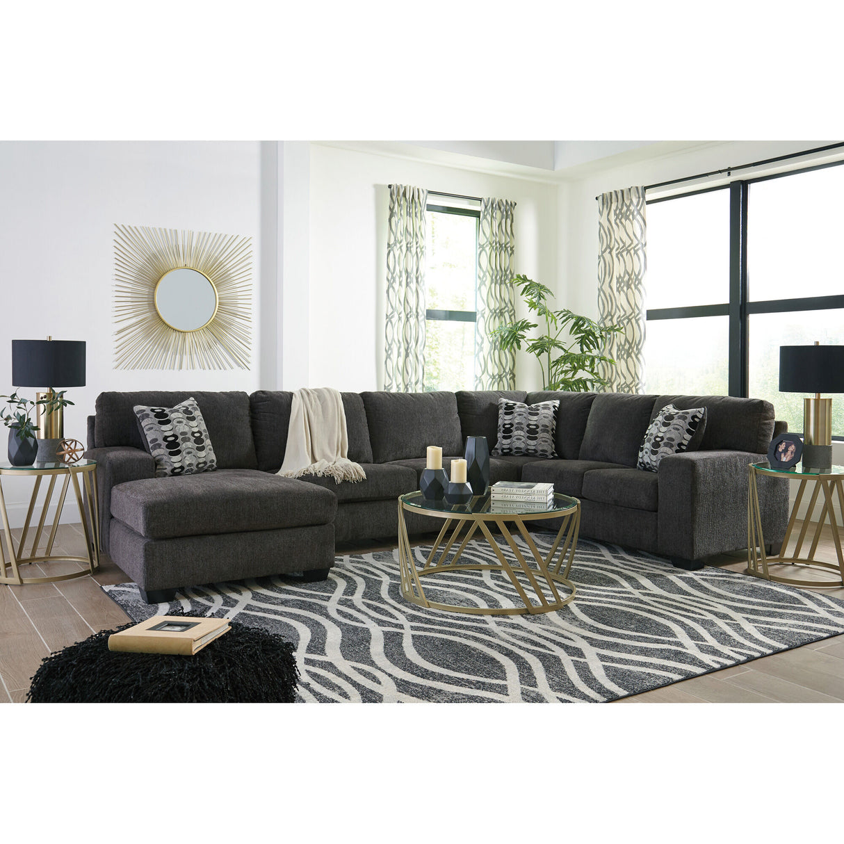 Ballinasloe 3 Piece Left Chaise Sectional - QK743138_ASHL_LF4_RM