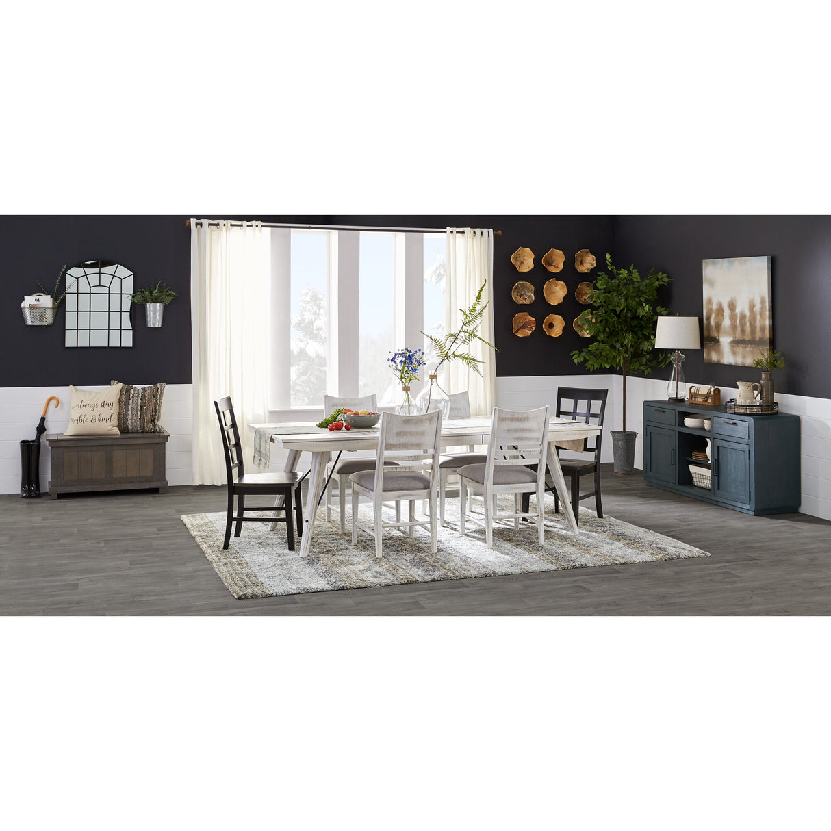 Modern Rustic 5 Piece Dining Set - QK987981_INTC_SH_LF1_RM