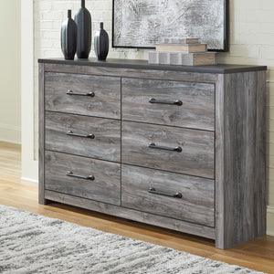 six drawer dresser in bedroom