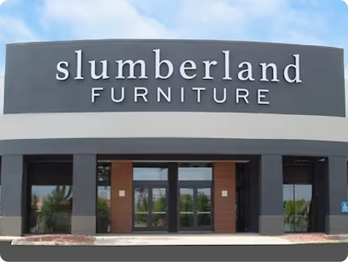 External image of a Slumberland retail store