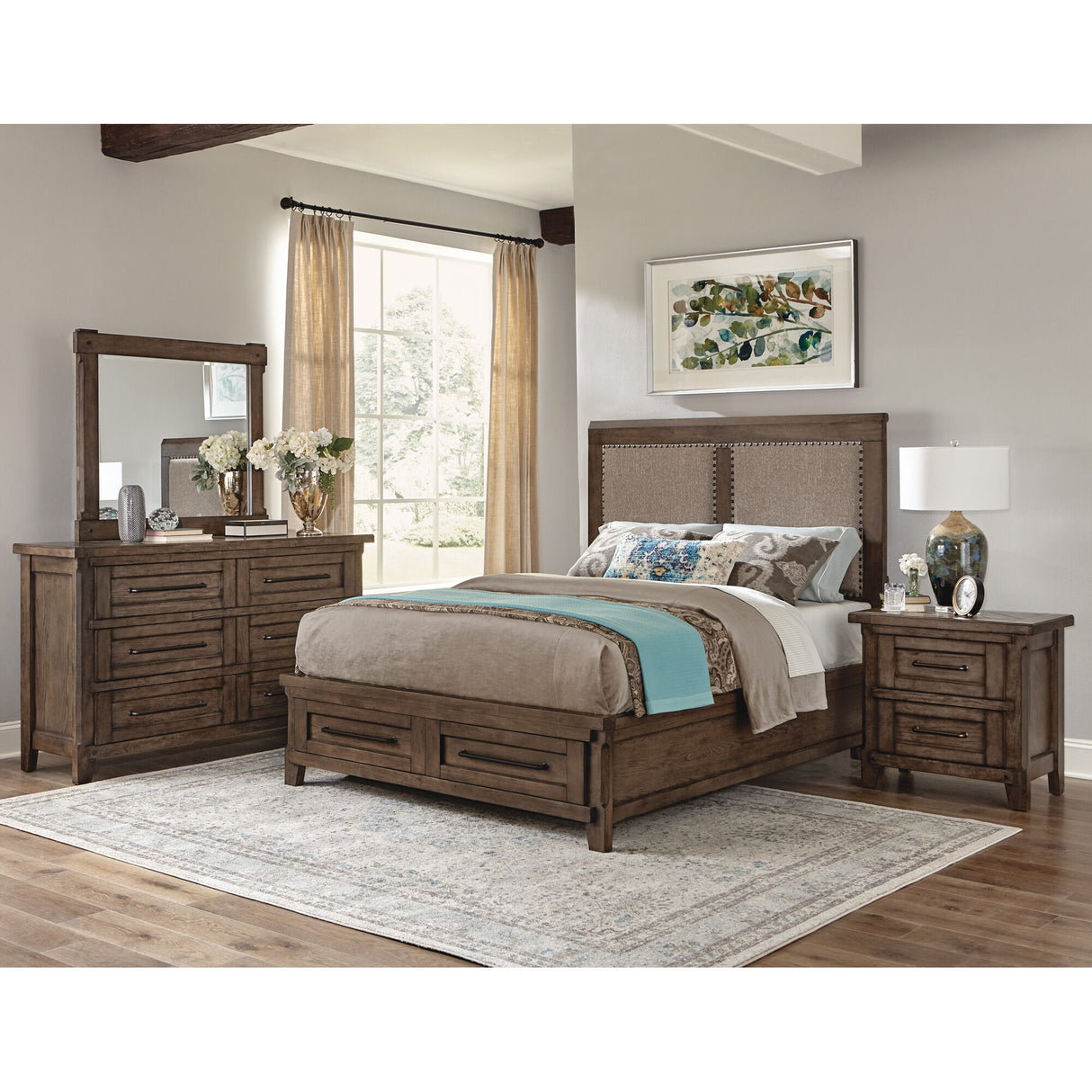 Patches Upholstered Panel Bed - QK1017667_DAVI_LF2_RM