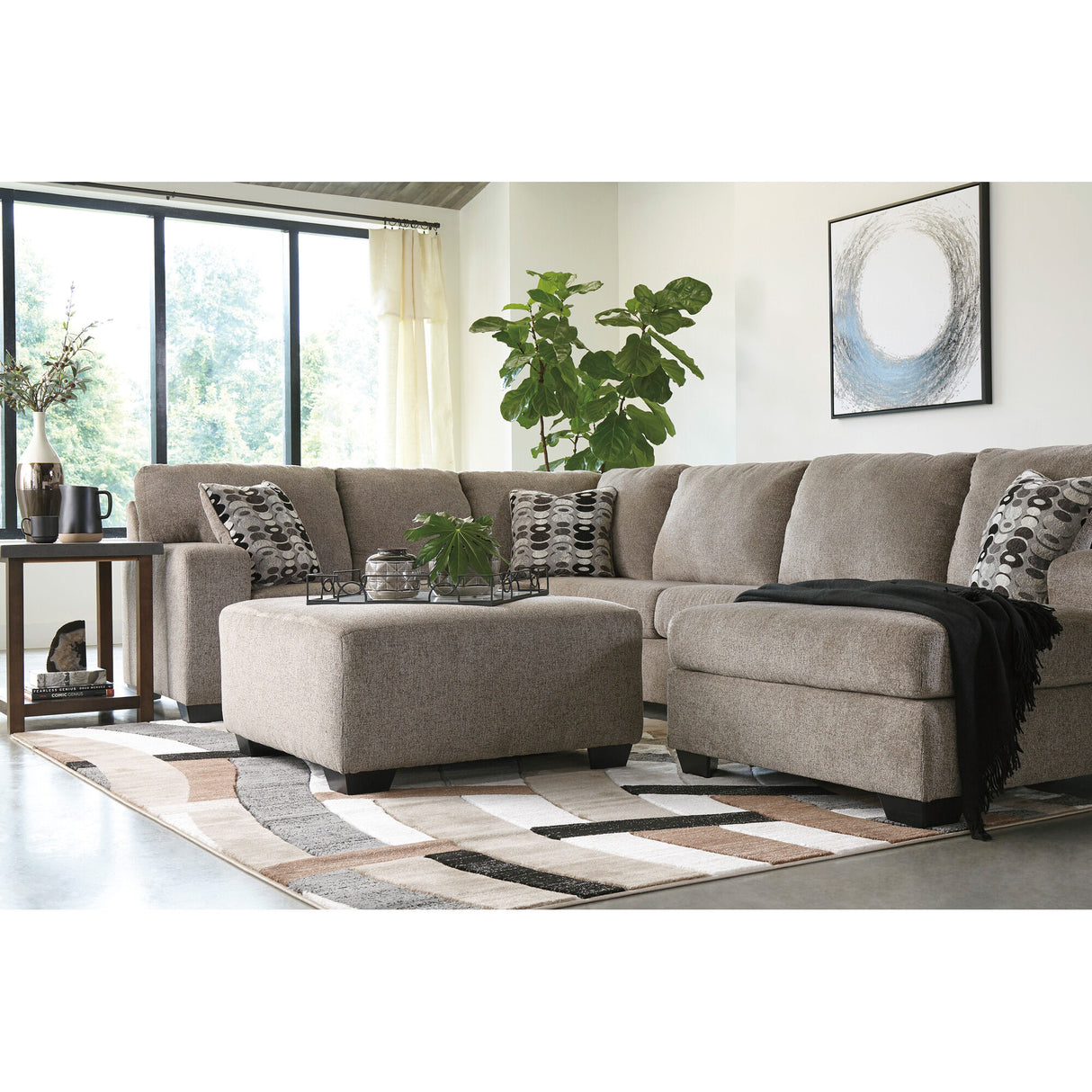 Ballinasloe 3 Piece  Right Chaise Sectional - QK1027881_ASHL_LF4_RM