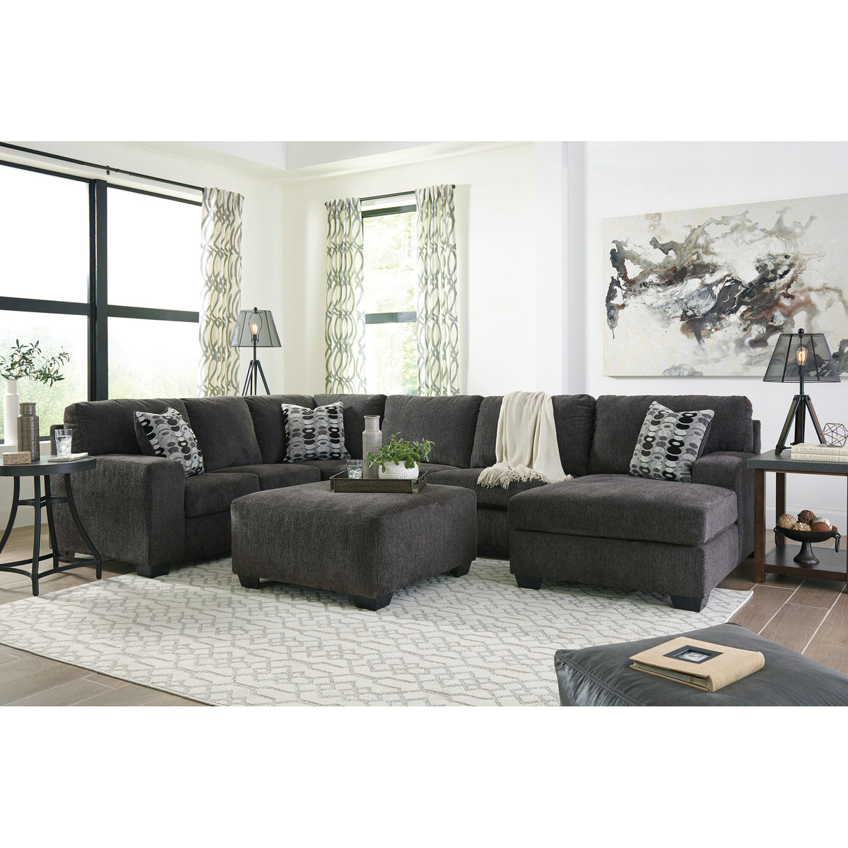 Ballinasloe 3 Piece  Right Chaise Sectional - QK1027882_ASHL_LF1_RM