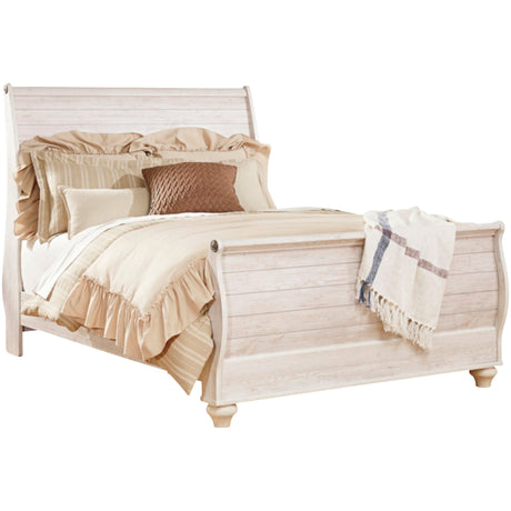 Willowton Sleigh Bed - QK1029320_ASHL_PRI_OL