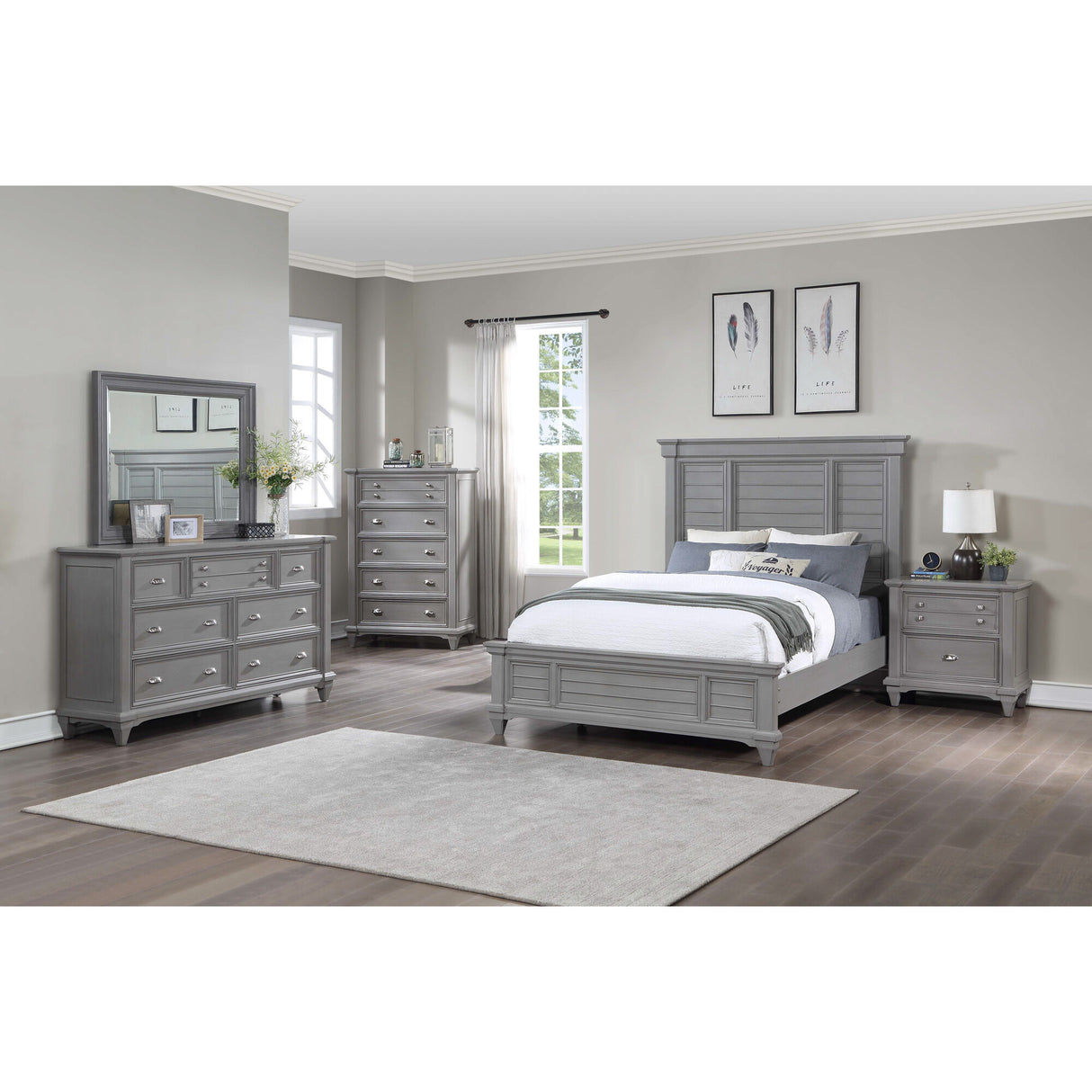 Hilton Head 4 Piece Panel Bedroom - QK1042807_DAVF_LF1_RM