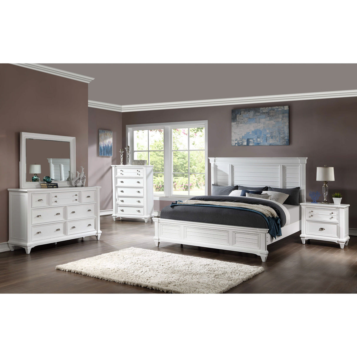 Hilton Head 4 Piece Panel Bedroom - QK1042851_DAVF_LF1_RM