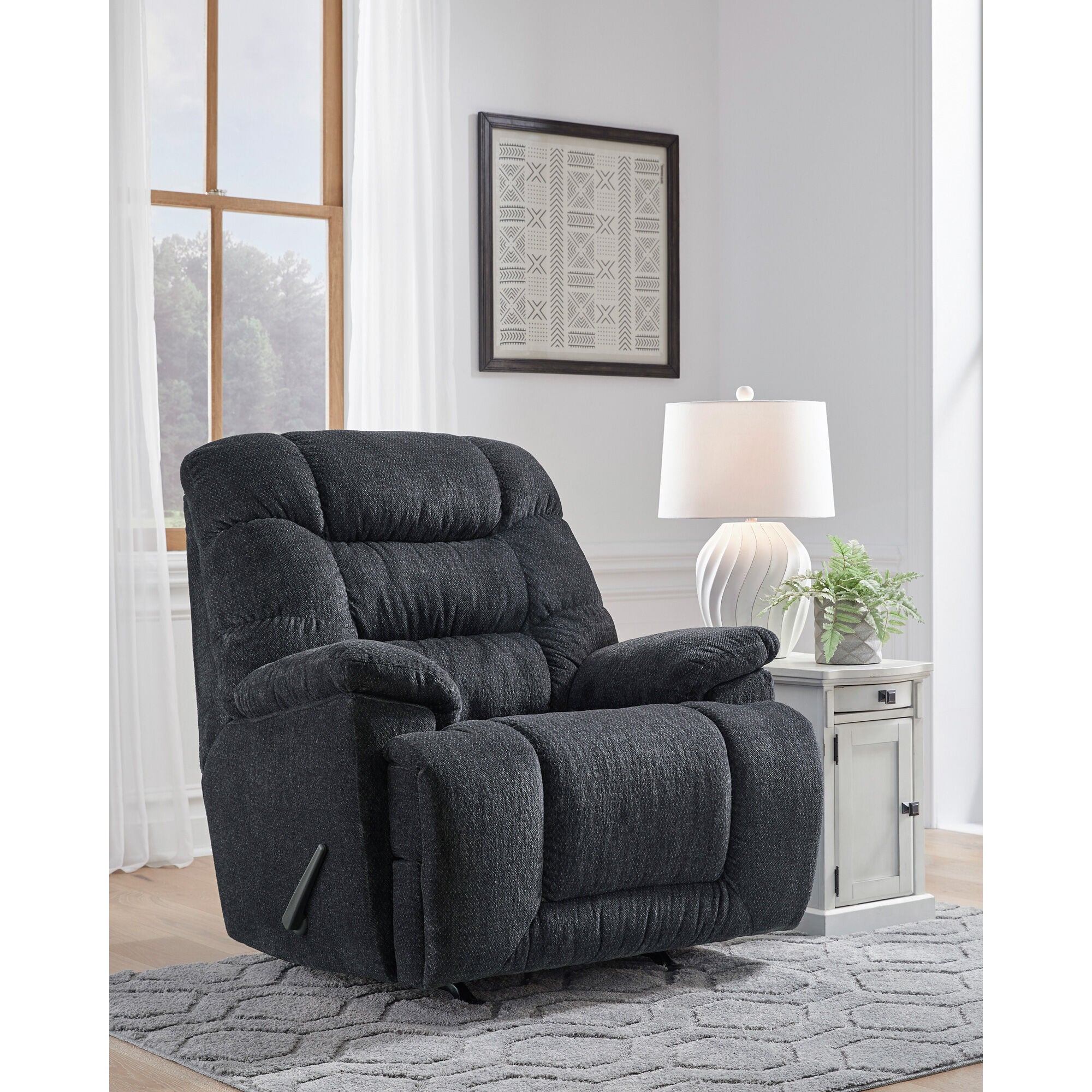 Comfy rocking recliner fashion chair