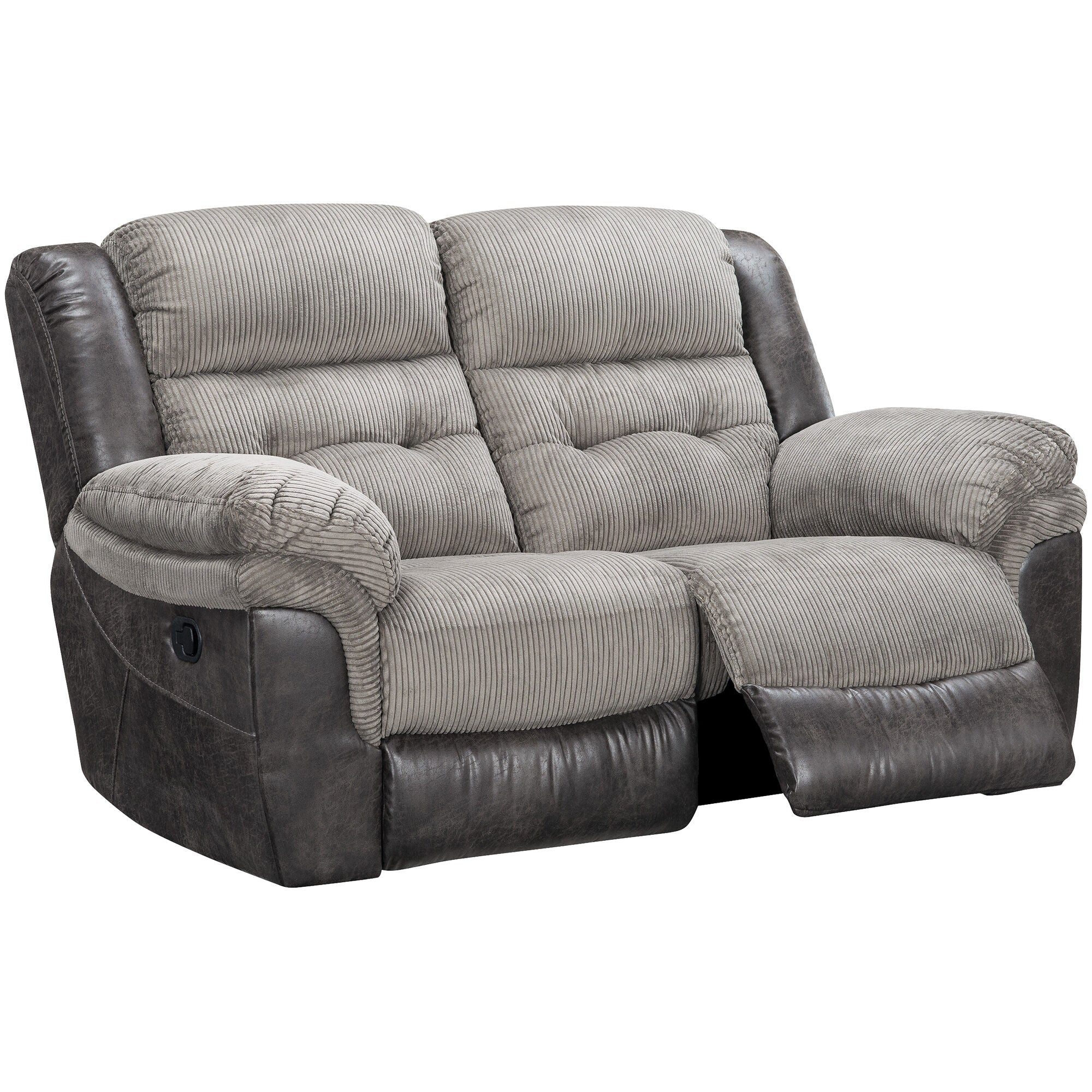 Oversized leather loveseat recliner sale