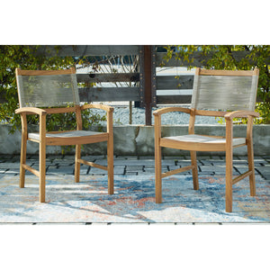 Janiyah Set of 2 Outdoor Rope Dining Arm Chairs - QK1062069_ASHL_LF1_RM