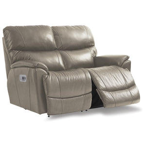 Trouper Leather Tri-Power Reclining Loveseat - QK1064436_LAZY_OPN_OL