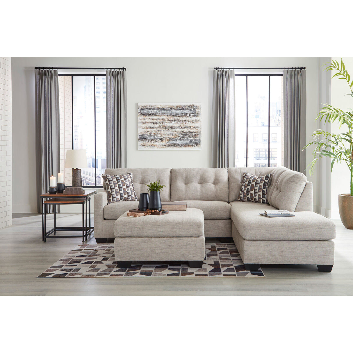 Mahoney Right Chaise Sectional - QK1066113_ASHL_LF2_RM