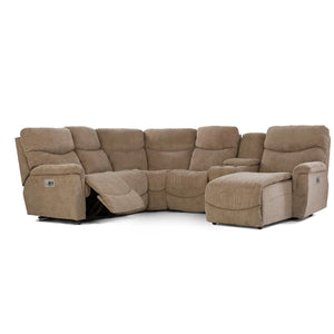 James 5 Piece Tri-Power Right Chaise Reclining Sectional - QK1084748_LAZY_OPN_OL