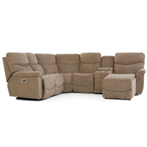 James 5 Piece Tri-Power Right Chaise Reclining Sectional - QK1084748_LAZY_PRI_OL