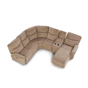 James 5 Piece Tri-Power Right Chaise Reclining Sectional - QK1084748_LAZY_TOP_OL