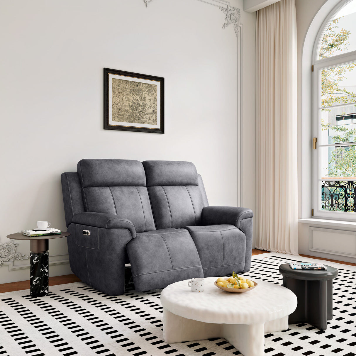 Amelia Power Reclining Loveseat with Power Headrests and Lumbar - QK1086627_FLXS_LF1_RM