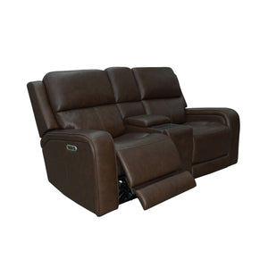 Hayley Power Reclining Console Loveseat with Power Headrests - QK1086637_FLXS_ER4_OL